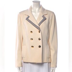 St. John Collection Cream Sailor Blazer - Sz 10